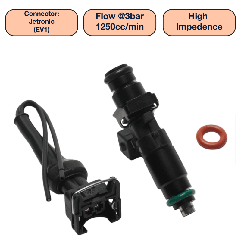 DeatschWerks — DeatschWerks Universal 1250cc Single Fuel Injector / 60mm Length / 14mm O-Ring Seals
Fuel Injectors