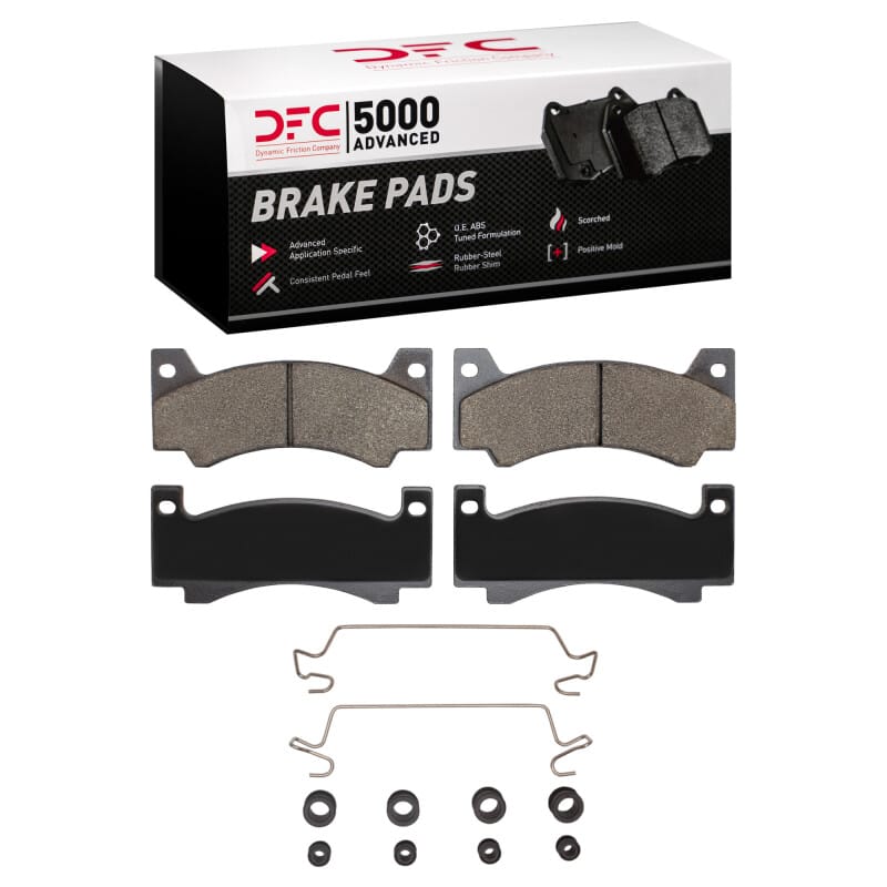 DFC — DFC 69-76 American Motors MATADOR Front 5000 Advanced Semi Metallic Brake Pads and Hardware Kit
DFC Brake Pad Set
