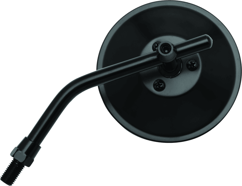 BikeMaster — BikeMaster 4in Adjustable Round Mirror 10mm - Each - Black