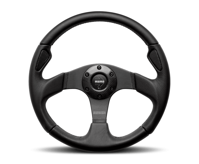 MOMO — Momo Jet Steering Wheel 350 mm - Black AirLeather/Black Spokes