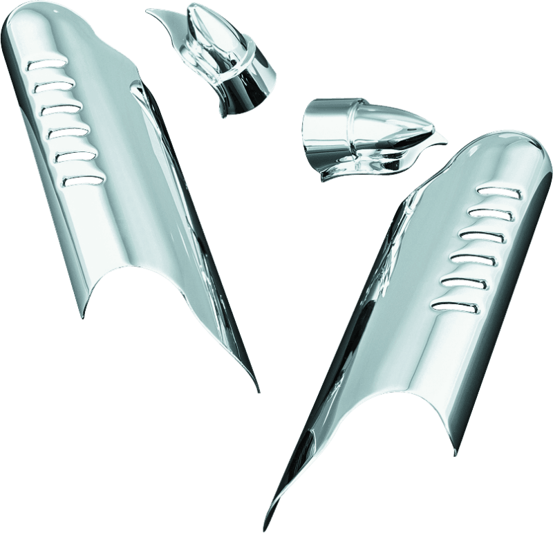 Kuryakyn — Kuryakyn Lower Leg Deflector Shields 00-13 Touring Chrome