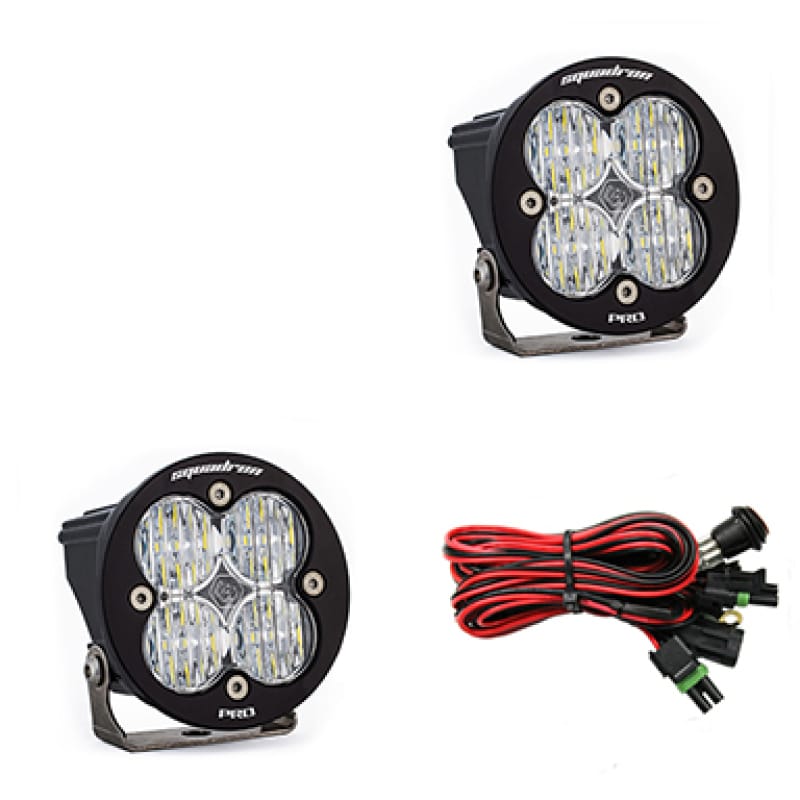 Baja Designs — Baja Designs Squadron R Pro Wide Cornering Pair LED Light Pods - Clear