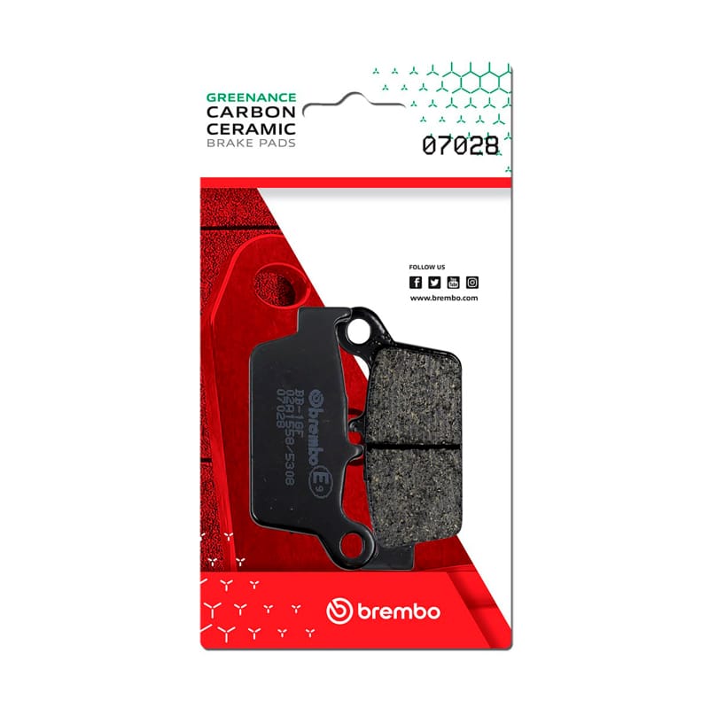 Brembo OE Powersports — Brembo OE Honda Srx/Kymco Cobra Carbon Ceramic Brake Pad - Front