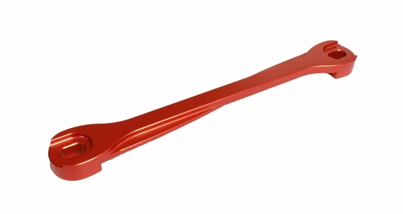 Torque Solution — Torque Solution Billet Battery Tie Down: Subaru WRX/STi/Legacy/Forester/Outback Red
