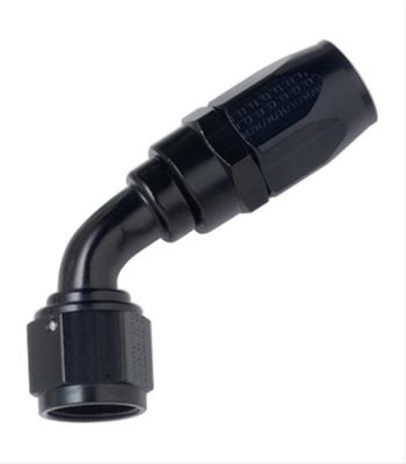 Fragola — Fragola -6AN x 45 Degree P/S Hose End Aluminum - Black Only