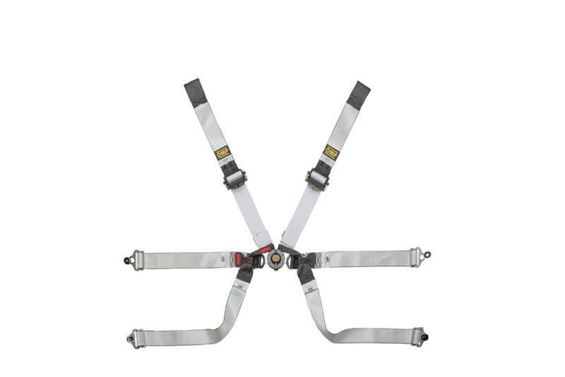 OMP — OMP Safety Harness One-D 2In Formula - Black/White (Fia 8853-2016)
