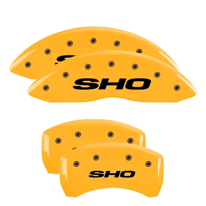 MGP — MGP 4 Caliper Covers Engraved Front & Rear SHO Yellow finish black ch
Caliper Covers