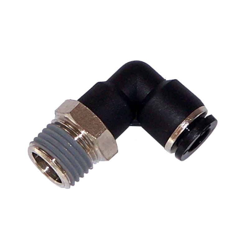 Kleinn Air Horns — Kleinn 1/4In OD Tubing 1/4In M NPT Elbow Push-to-Connect Fitting
Elbow PTC Fitting