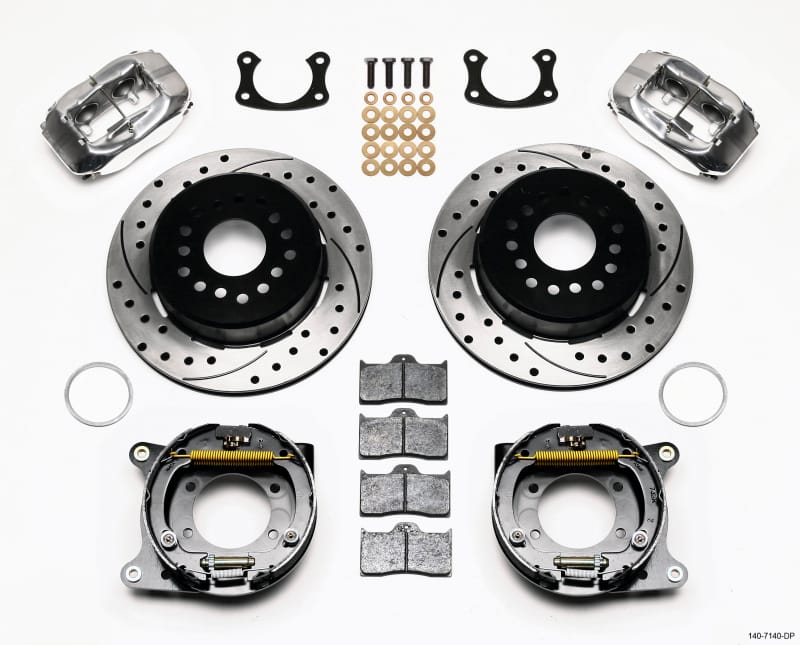 Wilwood — Wilwood Forged Dynalite P/S P-B Kit Drilled Polished New Big Ford 2.50in Offset
BRAKE KIT