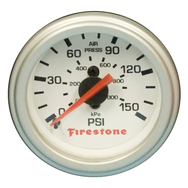 Firestone — Firestone Replacement Single Pressure Gauge - White Face (For PN 2225 / 2229 / 2196) (WR17609181)
AirPrsGg