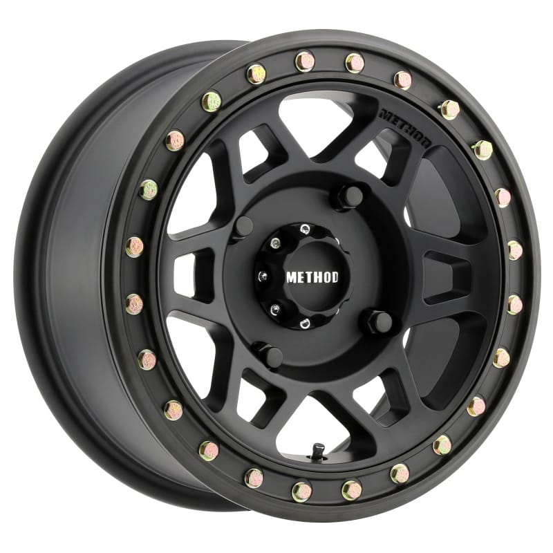 Method Wheels — Method MR405 UTV Beadlock 15x7 / 5+2/38mm Offset / 4x136 / 106mm CB Matte Black Wheel
