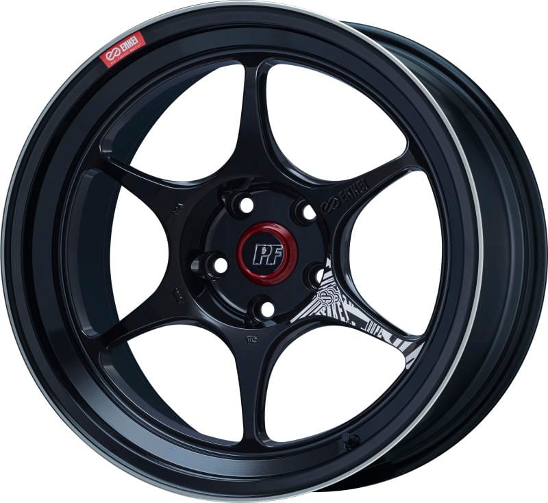 Enkei — Enkei PF06 18x9.5 5x100 40mm Offset 75mm Bore Black Machined