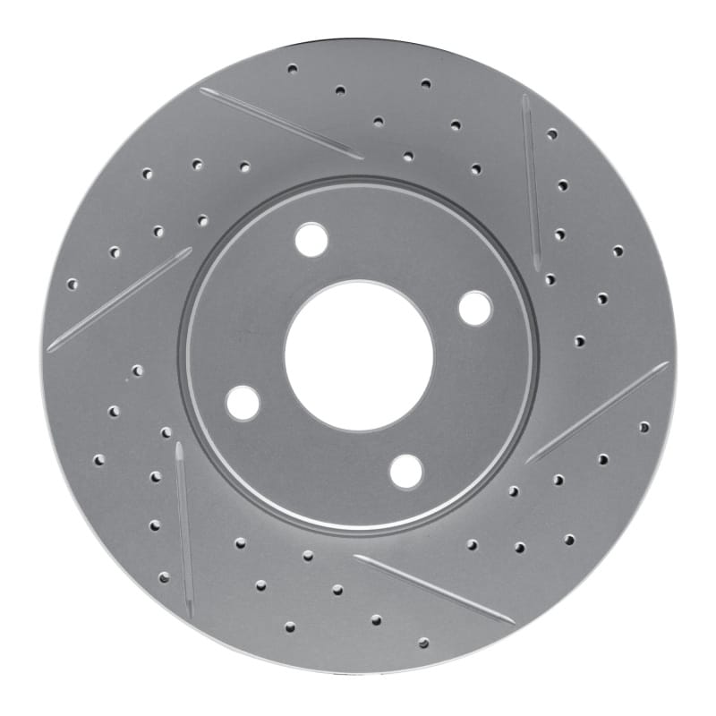 R1 Concepts — R1 05-12 Ford Ecosport (Mexico) Front Right Drilled & Slotted Geo-Carbon Rotor