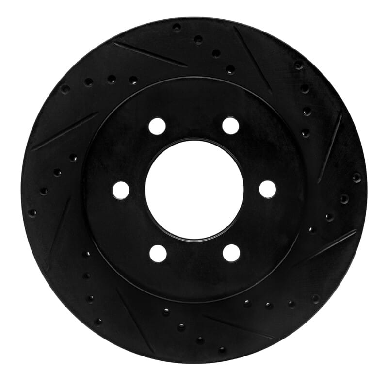 R1 Concepts — R1 99-07 Ford E-350 Econoline Club Wagon Rear Right Drilled & Slotted Black Brake Rotor
R1 Brake Rotor Drill