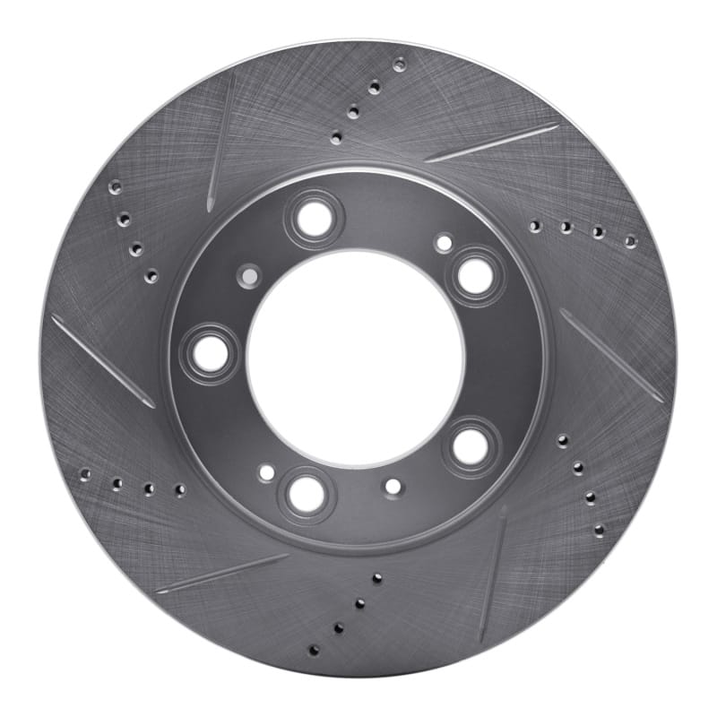 R1 Concepts — R1 97-04 Porsche Boxster Front Left Drilled & Slotted Silver Brake Rotor
R1 Brake Rotor Drill