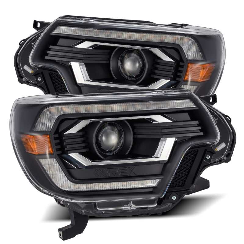 AlphaRex — AlphaRex 12-15 Toyota Tacoma PRO-Series Projector Headlights Plank Style Black w/DRL
Projector Headlights