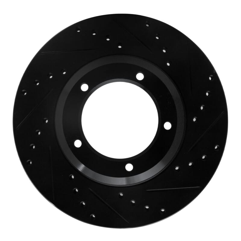 R1 Concepts — R1 90-16 Land Rover Defender (Mexico) Front Right Drilled & Slotted Black Brake Rotor
R1 Brake Rotor Drill