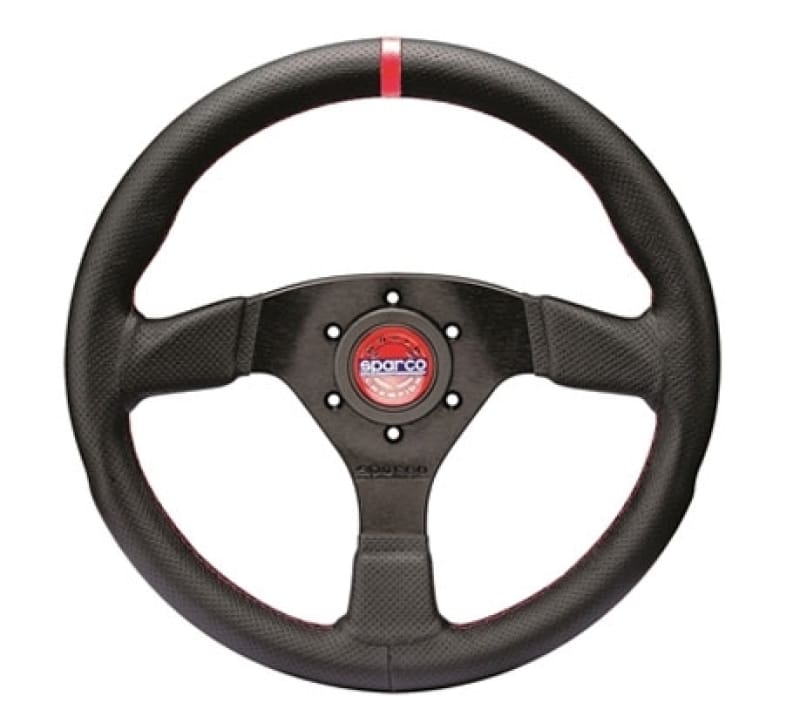 SPARCO — Sparco Steering Wheel R383 Champion Black Leather / Black Stitching