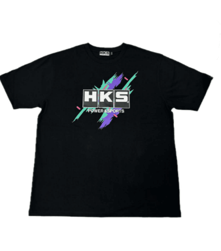 HKS — HKS T-SHIRT SUPER RACING v2 BLACK XL