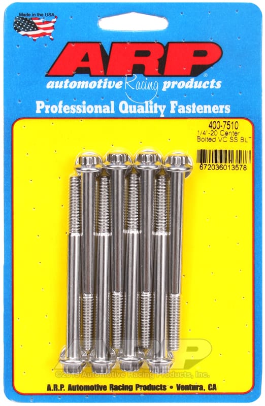 ARP — ARP SS 1/4-20 Center Bolted Valve Cover Bolt Kit