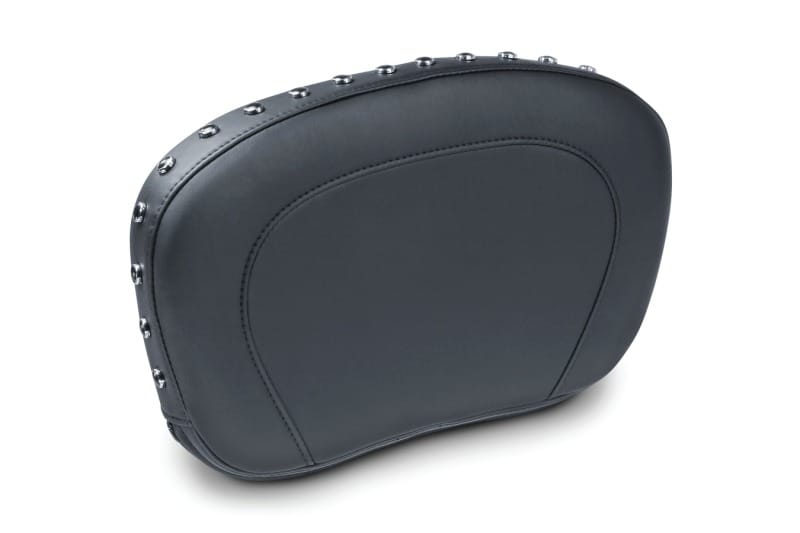 Mustang Motorcycle — Mustang 97-21 Harley Touring Sissy Bar Pad w/Black Pearl Studs (14 inch x 9 inch) - Black