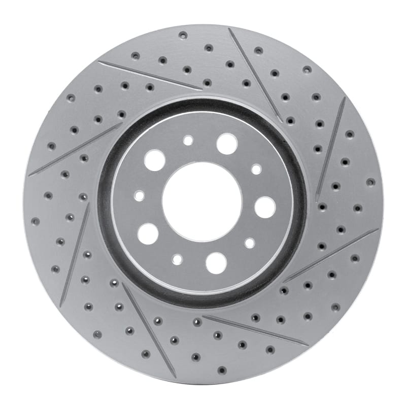 R1 Concepts — R1 03-09 Volvo S60 Front Right Drilled & Slotted Geo-Carbon Rotor