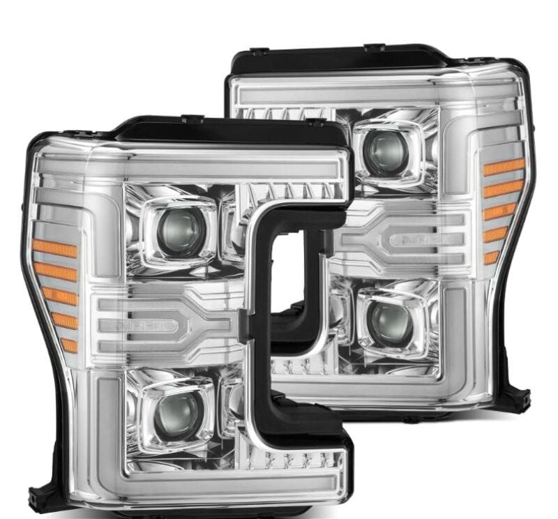 AlphaRex — AlphaRex 17-19 Ford F-250/350/450/550 Super Duty LUXX-Series LED Proj Headlights Chrome w/SS & SBDRL
Projector Headlights