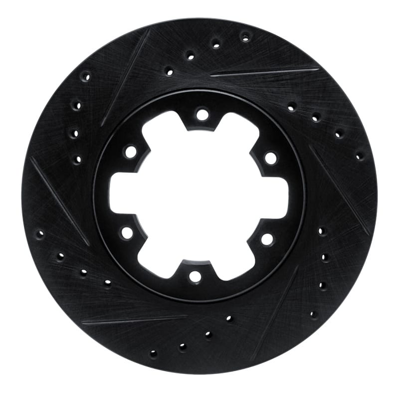 R1 Concepts — R1 85-02 Nissan Pathfinder Front Left Drilled & Slotted Black Brake Rotor
R1 Brake Rotor Drill