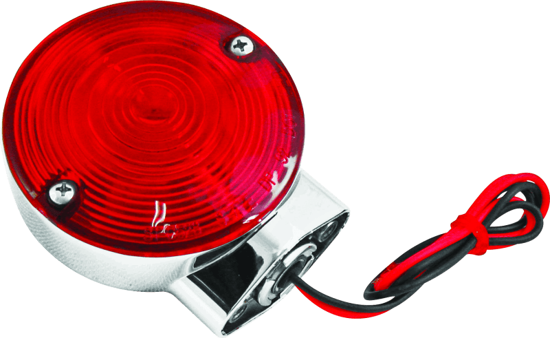 Bikers Choice — Bikers Choice 86-94 FLHT FLHS 2 Filament Turn Signal Lamp W/Red lens Replaces H-D 68400-86