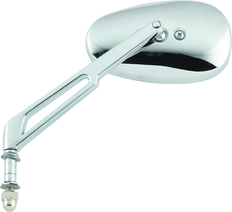 BikeMaster — BikeMaster Harley Highrise Mirror 6-1/16in Stem - Each - Chrome