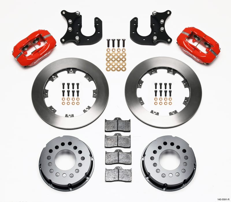 Wilwood — Wilwood Forged Dynalite P/S Rear Kit Red Mopar/Dana 2.36in Off w/Snap Ring Bearing
BRAKE KIT