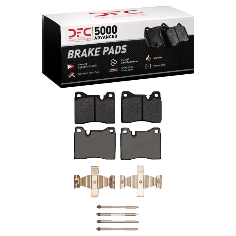 DFC — DFC 87-88 BMW M6 Front 5000 Advanced Low Metallic Brake Pads and Hardware Kit
DFC Brake Pad Set