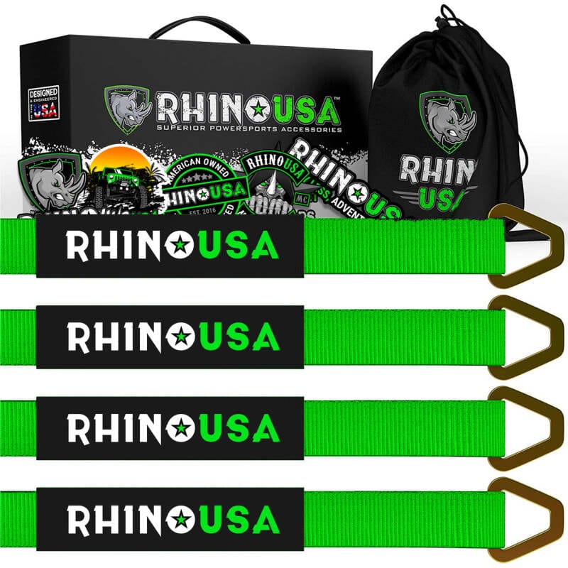Rhino USA — Rhino USA Axle Tie Down Straps (4-Pack) 2In X 38In - Green
Tie Strap