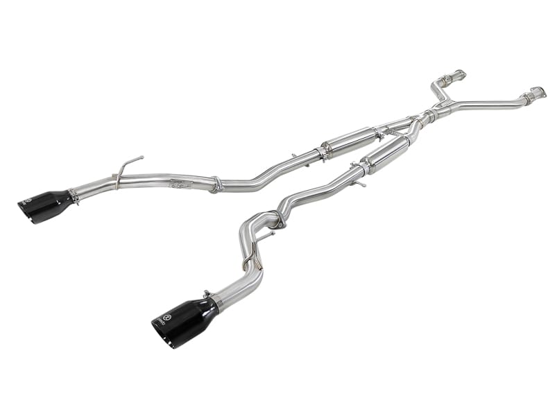 aFe — aFe POWER Takeda 2.5in 304 SS CB Exhaust w/ Black Tips 17-19 Infiniti Q60 V6-3.0L (tt)
Cat-Back Exhaust