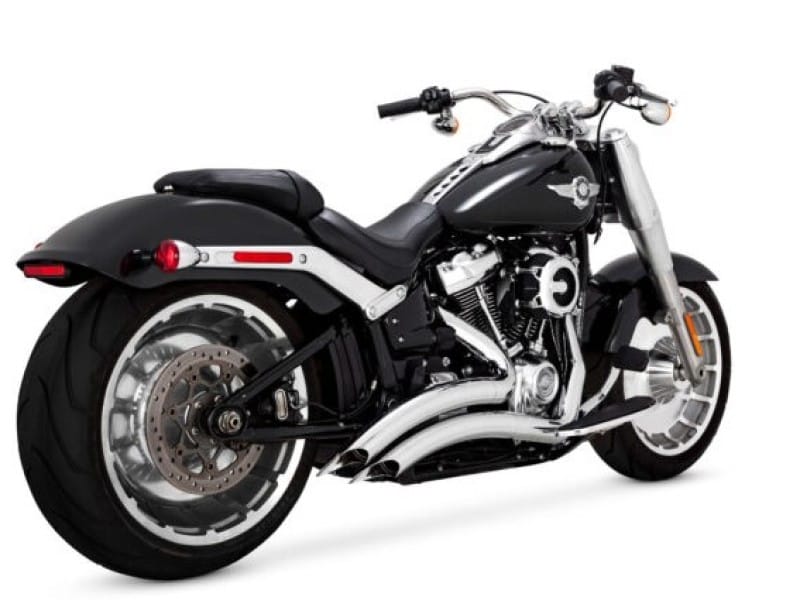 Vance and Hines — Vance & Hines HD Fatboy/Brkout 18-22 Big Radius 2-2 Chrome PCX Full System Exhaust