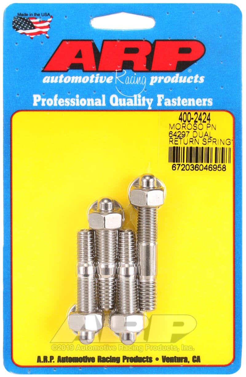 ARP — ARP Moroso 64927 Dual Return Spring no Spacer Plate SS Carb Stud Kit