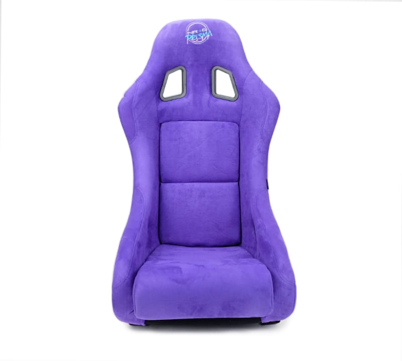 NRG — NRG FRP Bucket Seat PRISMA Edition w/ Pearlized Back Purple Alcantara - Medium