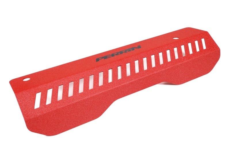 Perrin Performance — PERRIN 22-25 Subaru WRX Pulley Cover - Red (SHORT - For Use w/PERRIN AOS)