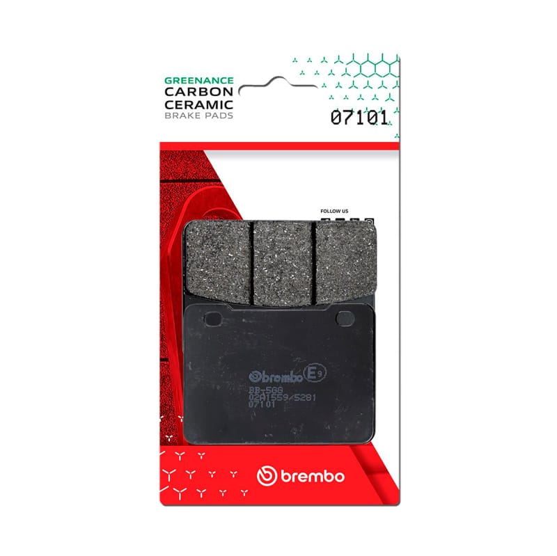 Brembo OE Powersports — Brembo OE Aeon Elite/SYM MaxSYM/SYM Wolf/SYM CruiSYM Carbon Ceramic Brake Pad - Front
