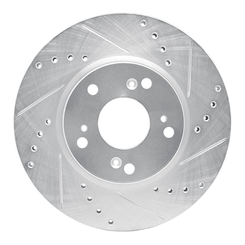 R1 Concepts — R1 03-17 Acura ILX Front Right Drilled & Slotted Silver Brake Rotor
R1 Brake Rotor Drill