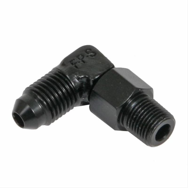 Fragola — Fragola -12AN x 3/4 NPT 90 Degree Swivel - Black