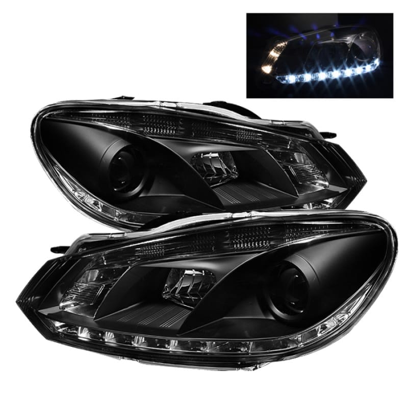 SPYDER — Spyder Volkswagen Golf/GTI 10-13 Projector Headlights Halogen Model- DRL Blk PRO-YD-VG10-DRL-BK
Projector Headlights
Head Light Set