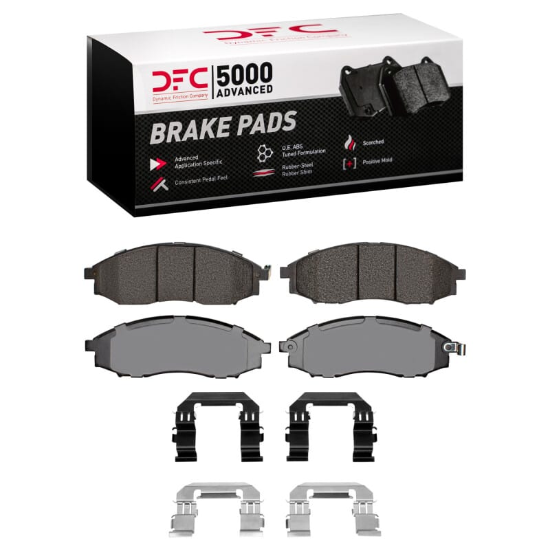 DFC — DFC 00-04 Nissan XTerra Front 5000 Advanced Semi Metallic Brake Pads and Hardware Kit
DFC Brake Pad Set