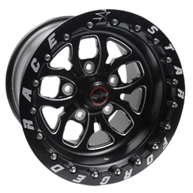 Race Star — Race Star 64 Pro Forged Wicked 15x11 Lug Mount Black Anodized/Machined 5x135BC 6.50BS