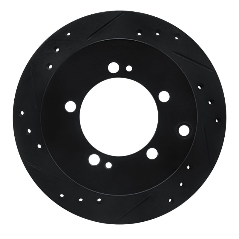 R1 Concepts — R1 91-99 Dodge STEALTH Rear Left Drilled & Slotted Black Brake Rotor
R1 Brake Rotor Drill