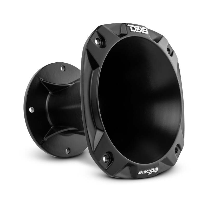 DS18 — DS18 2in Bolt-On Throat 35 Degree 4.84in Depth Black Aluminum