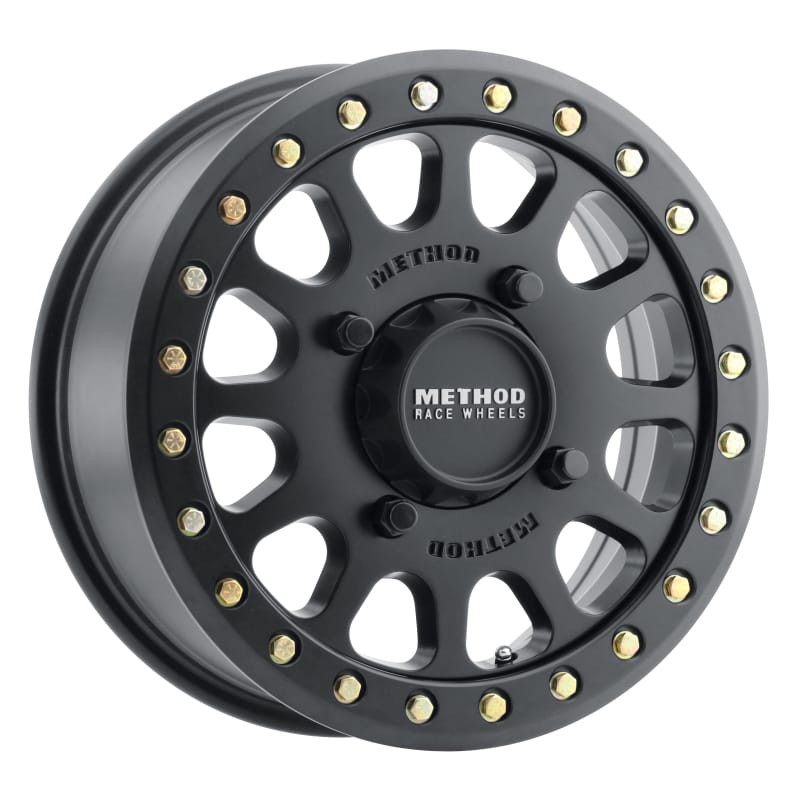 Method Wheels — Method MR401 UTV Beadlock 15x6 / 5+1/53mm Offset / 4x136 / 106mm CB Matte Black Wheel