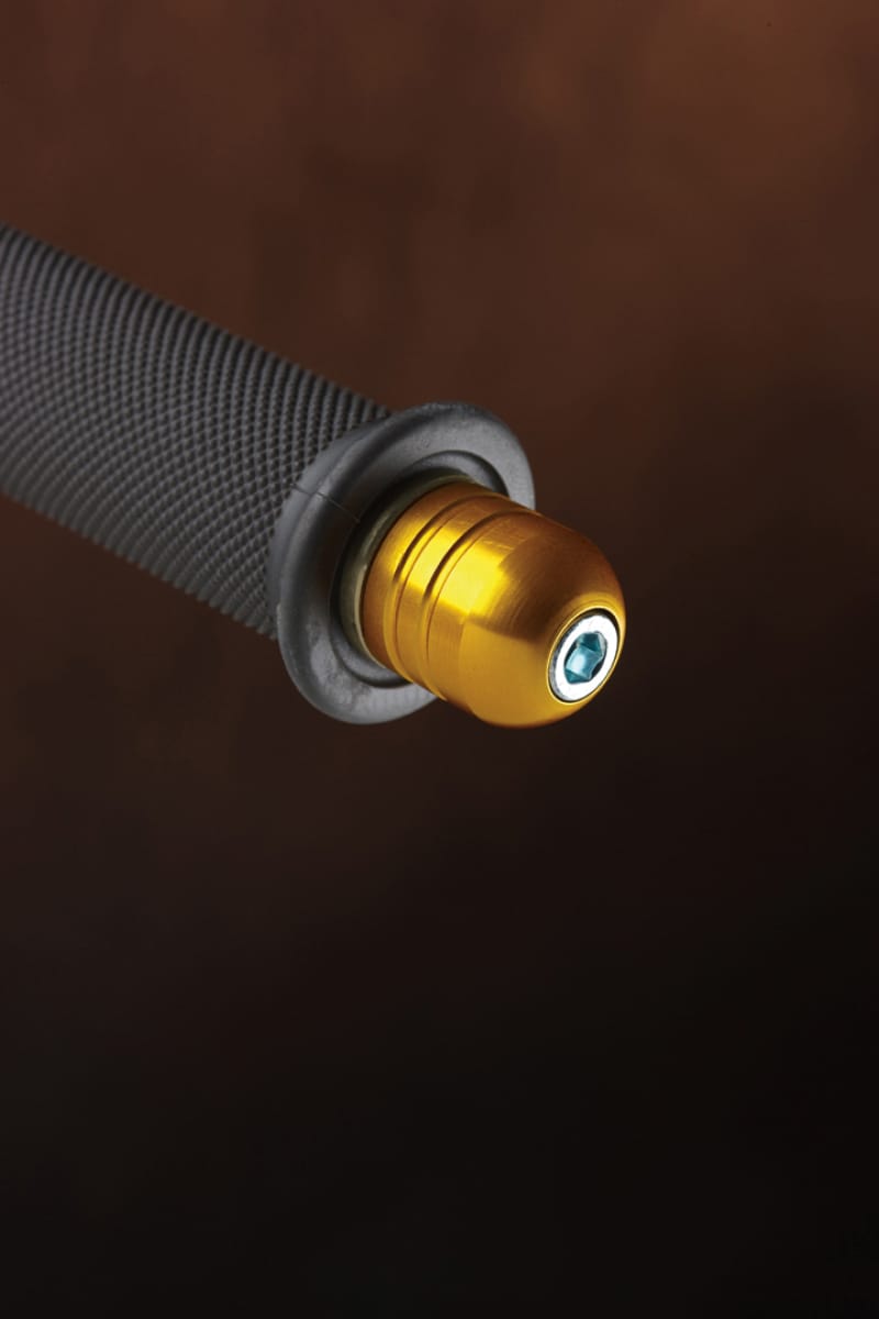 Renthal — Renthal End Plugs Grip - Gold