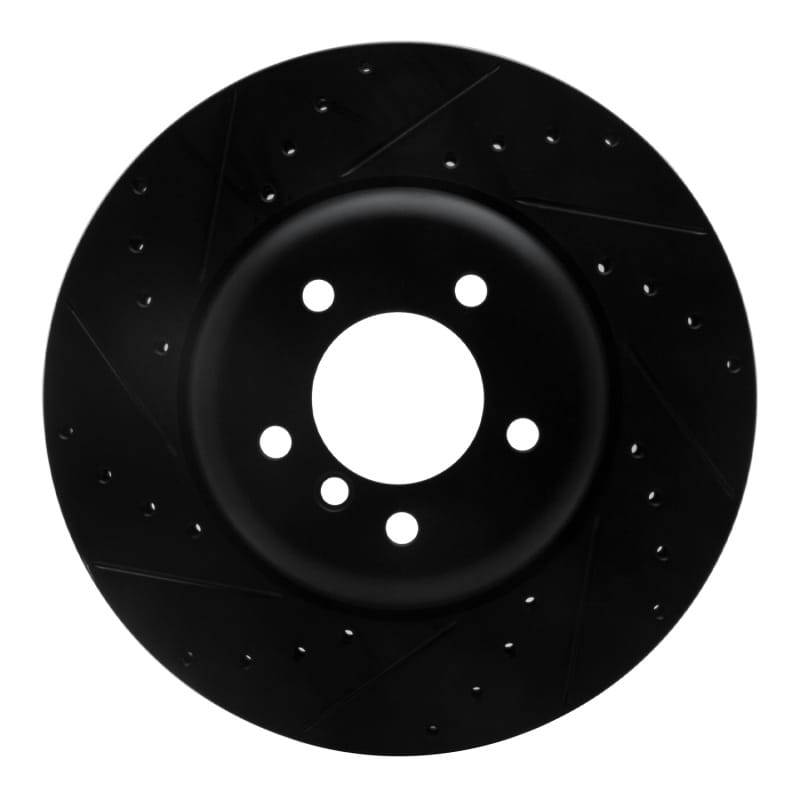 R1 Concepts — R1 04-10 BMW 550I Front Left Drilled & Slotted Black Brake Rotor
R1 Brake Rotor Drill