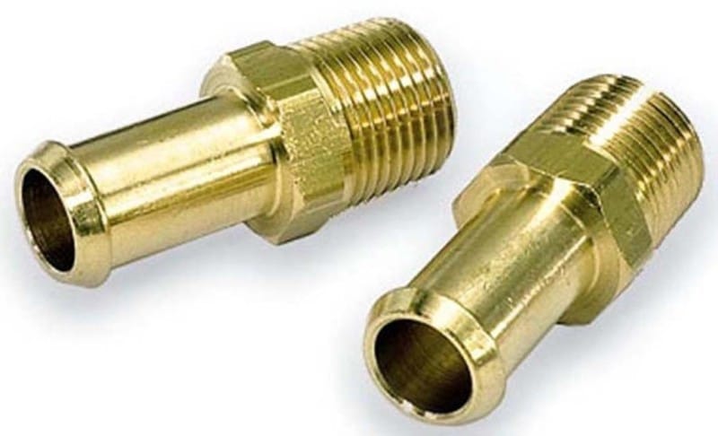 Moroso — Moroso Fuel Hose Fitting - 3/8in NPT to 3/8in Hose - Brass - Single